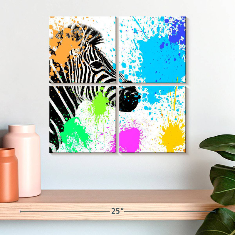 Brampt Zebra I, 18'' H x 18'' W