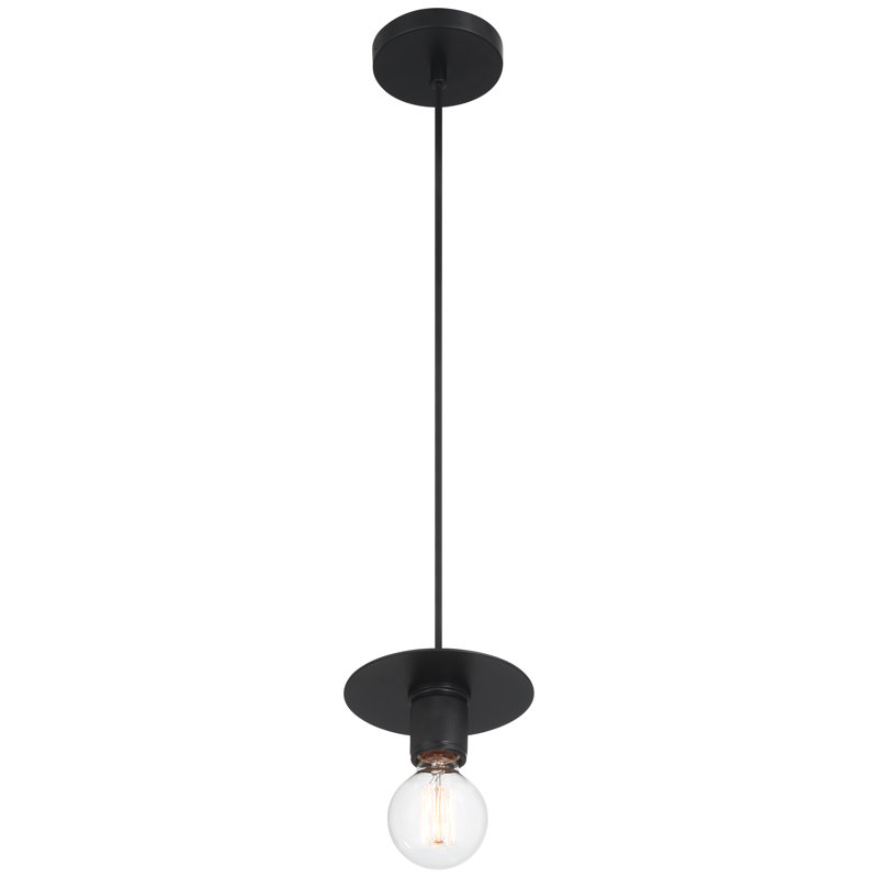 Luminaire suspendu central 1 lumière - Finition noire, Black