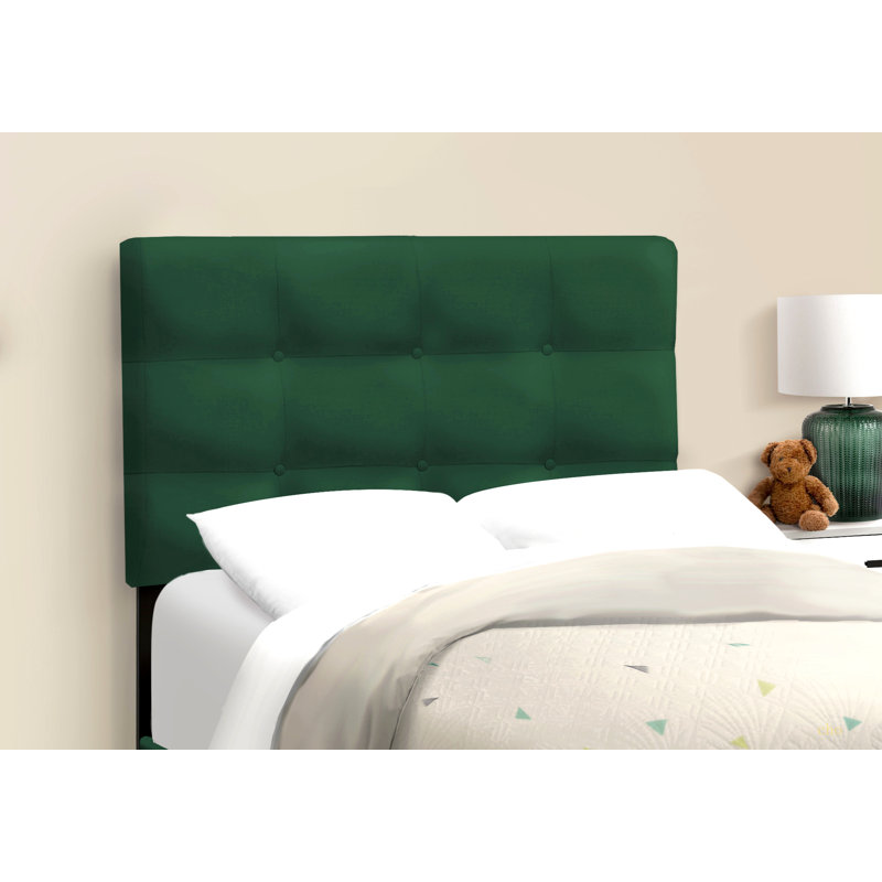 Lit, taille simple, tapissier, chambre à coucher, cadre seulement, jeunesse, adolescent, juvénile, transitionnel, Vert