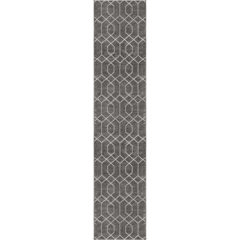Glam Geometric Indoor Rug, Runner 2' x 10'