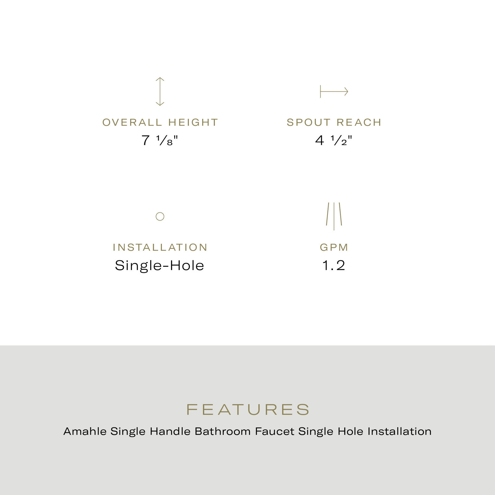 Terrell Single-handle Bathroom Faucet with Drain Assembly, Polished Chrome
