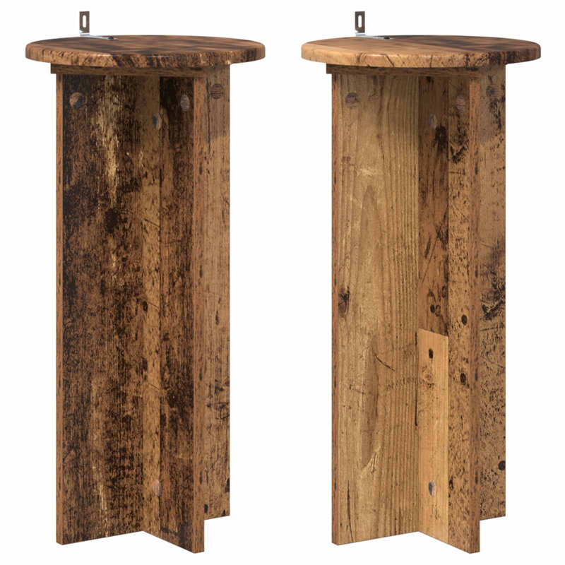 Plant Stand - Set of 2, Old Wood