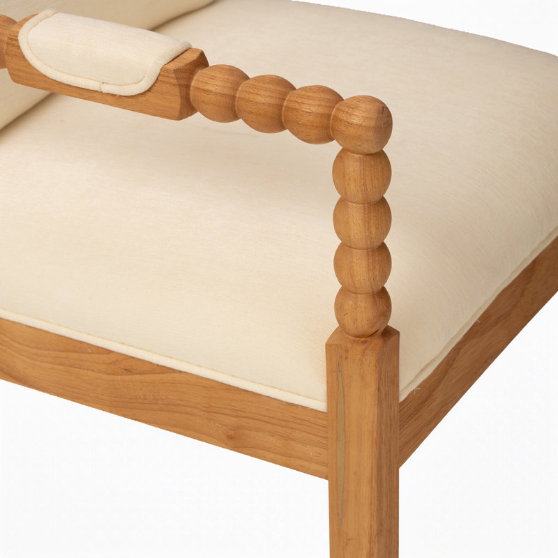 Ensemble de 2 chaises de salle à manger en bois d'hévéa, chaises de cuisine rembourrées en tissu avec coussin éponge haute densité, chaises de salle à manger modernes pour la maison, le restaurant, le café, conception ergonomique, structure robuste, facile à installer
