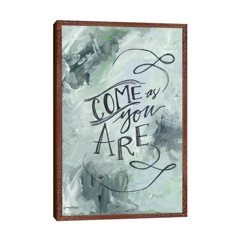 Come As You Are I by Jessica Mingo - Painting on Canvas, Classic Brown Wood Floater Framed, 66.04cm H x 45.72cm W x 3.81cm D