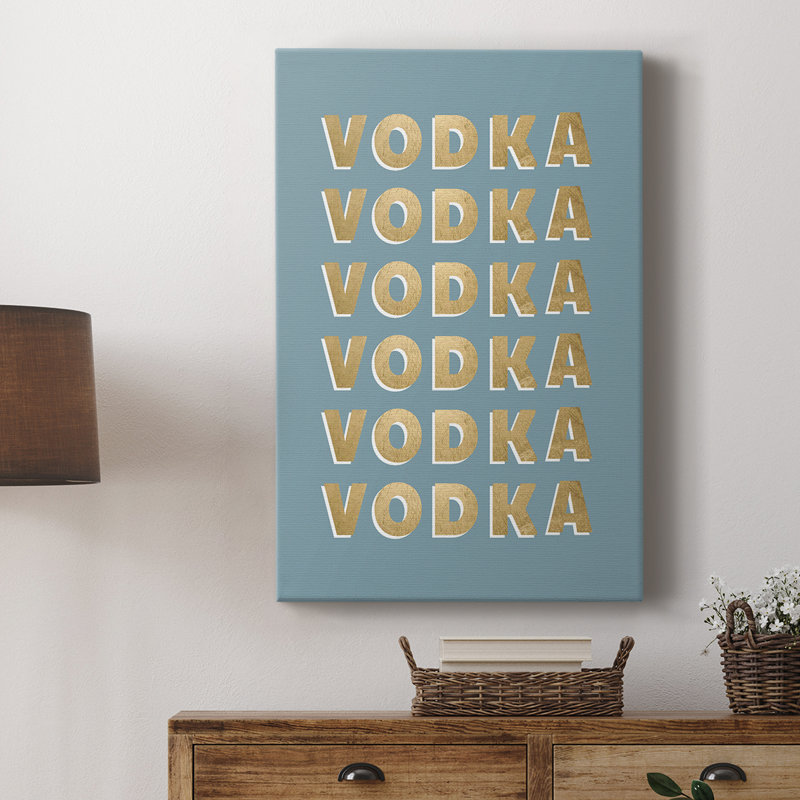 Vodka - galerie Cavas sur mesure, H 18 po x l 12 po