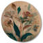 Fleurs sauvages dans des couleurs rétro délavées II - Art mural floral en bois - Bois de pin naturel-1932914645