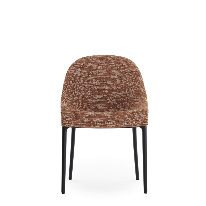 Eleganza Upholstered Dining Chair, Russet, Black