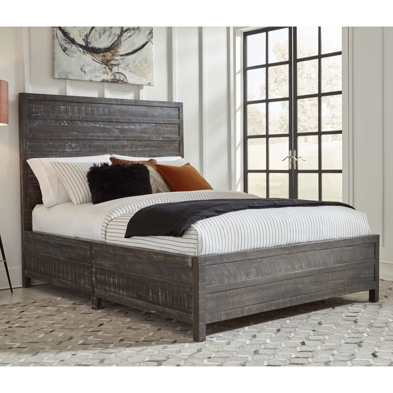 Solid Wood Standard Bed, Queen