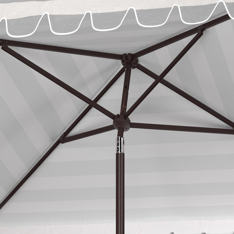 Parasol de marché carré 7,5 pi Cali, gris