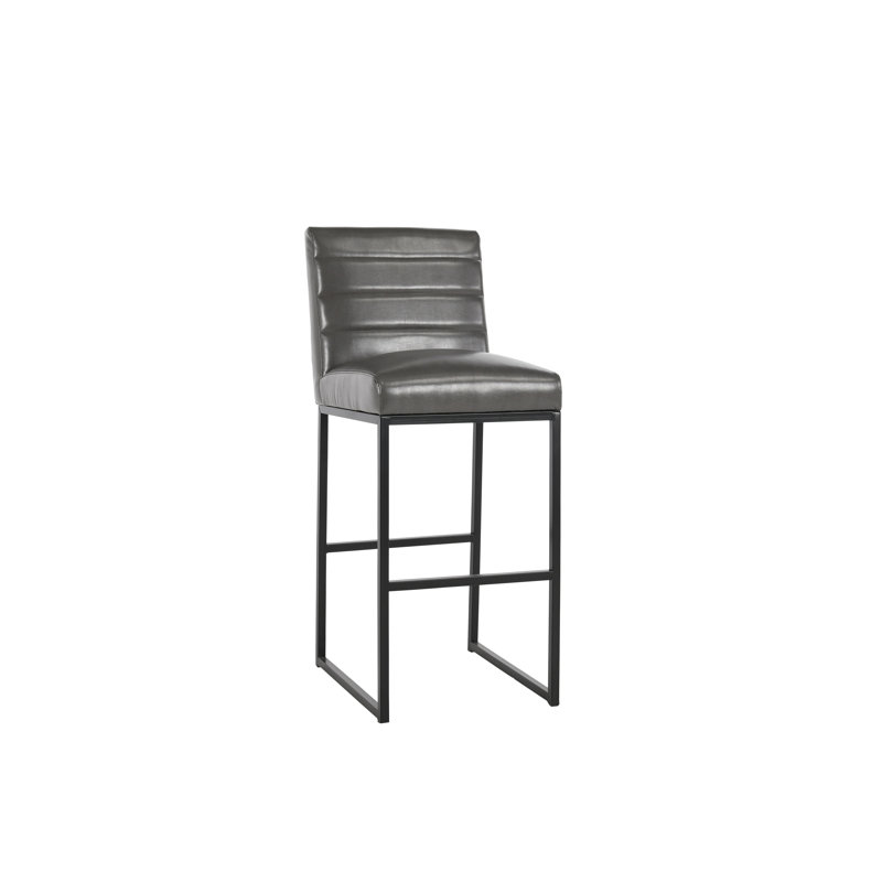 Seville Stool, Bar Stool (30” Seat Height), Dark Gray