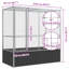 212cm Steel Floor Bird Cage