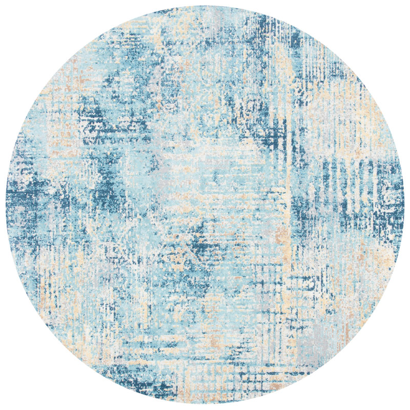 Aria Performance Abstract Rug, Round 6'7"