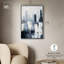 «Gray Matter Canvas», art abstrait bleu par Art Remedy-107455705-107455687