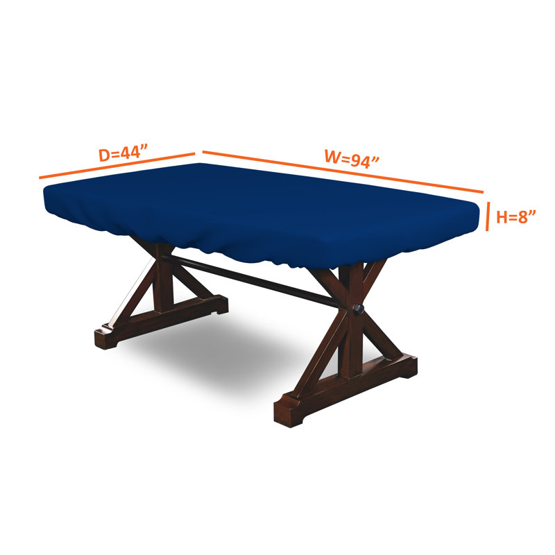Housse de table de poker polyvalente pour l'intérieur et l'extérieur, Bleu, L 44 po x l 94 po