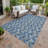 Machine Washable Indoor/Outdoor Chantille ACN2557 Botanical Rug-562110497-562110501