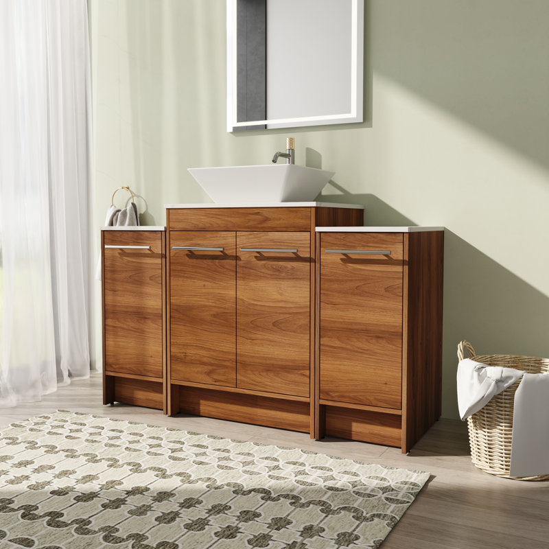 47.27'' Single Bathroom Vanity with Sintered Stone Top
