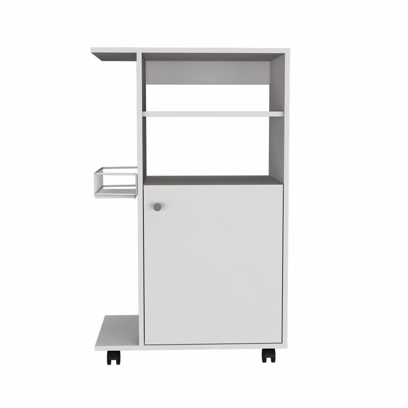 Versatile Kitchen Cart with Ample Storage and Smooth Mobility