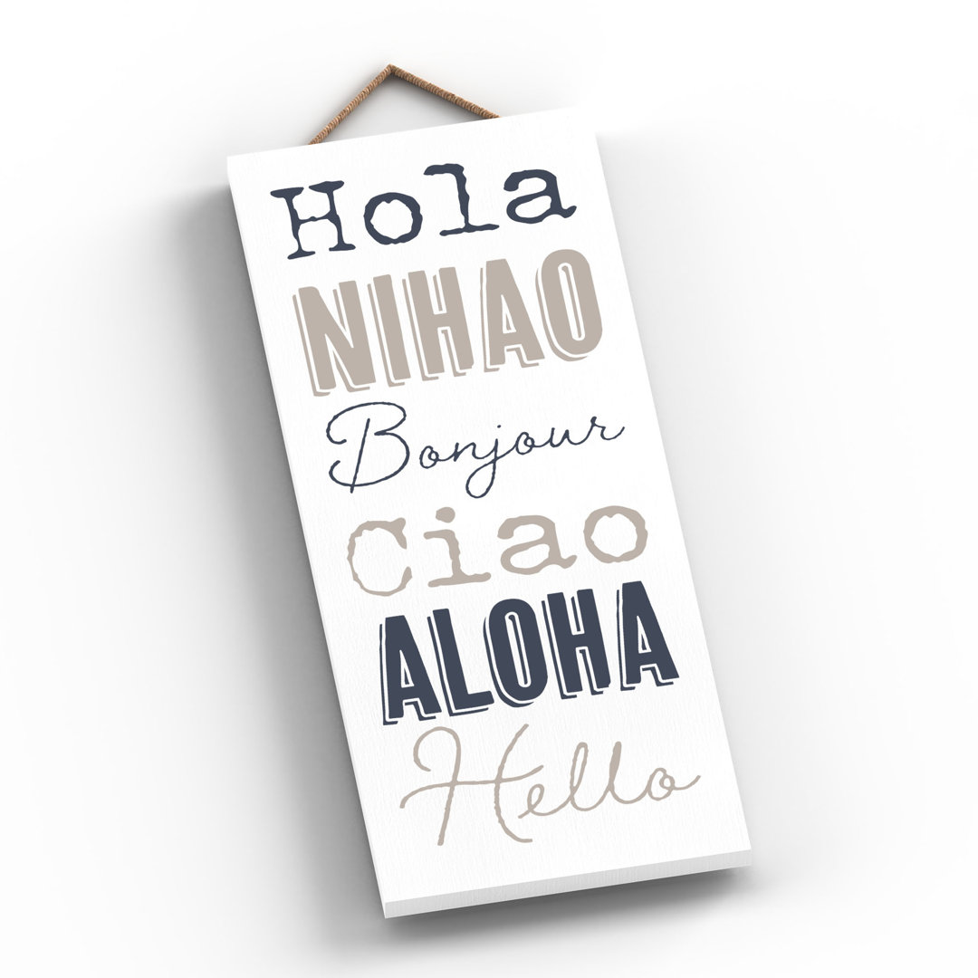 Vivid Squid Wholesale Hello - No Frame Print on Wood