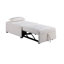 Canapé-lit en sherpa de style contemporain