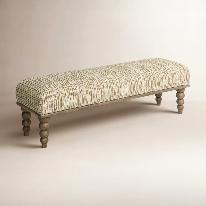 Chrissy Polyester Upholstered Bench