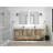 Malibu 84'' Double Bathroom Vanity with Top-76007453