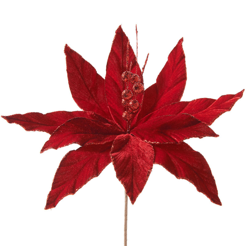 Fabric Poinsettia Arrangement