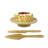  13 Inch Cake Stand Set with Knife and Spatula
