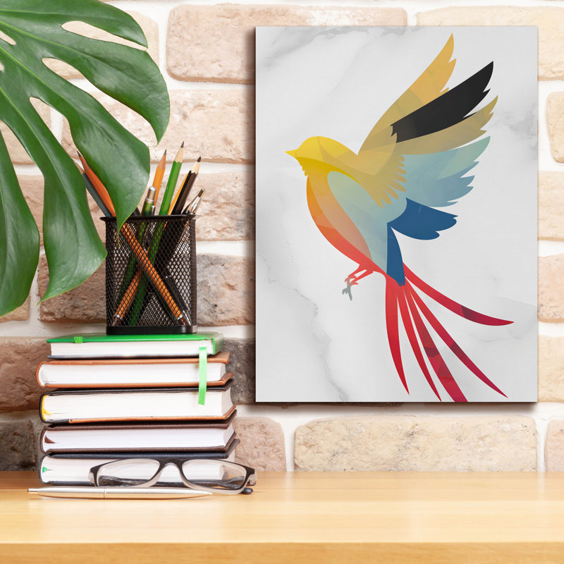 «Epic Graffiti», oiseau coloré par Andreas Magnusson, art mural 18 po x 26 po, H 16 po x l 12 po x P 0,75 po