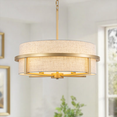 Bazilijus 4 - Light Dimmable Drum Chandelier
