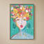 "Floral Lady Turquoise" par Nola James - Impression sur toile