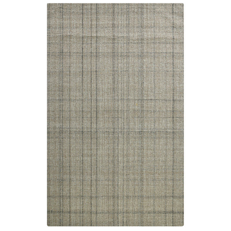 Hand Tufted Wool Plaid Indoor Rug