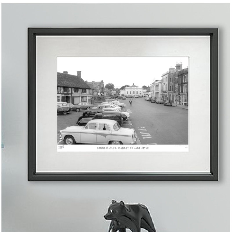 Biggleswade, Market Square C1960 - Single Picture Frame Print, 60cm H X 80cm W x 2cm D
