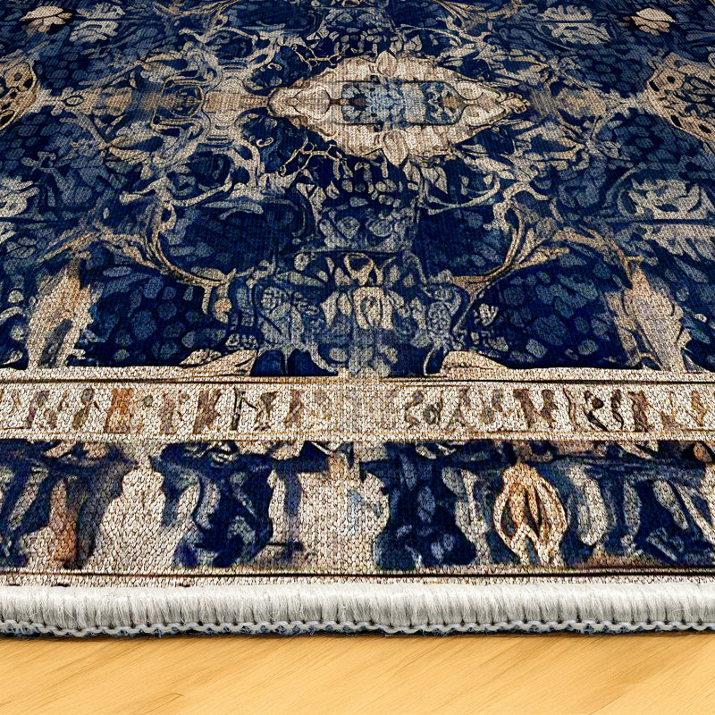 Tapis en coton et polyester à imprimé numérique Minna Collection Minna, Rectangle 6 pi 7 po x 11 pi 6 po