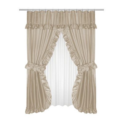 Lachlan Diamond Piqued Shower Curtain