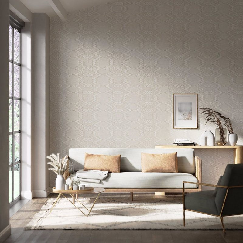 Ankara 10.05m x 52cm Wallpaper Roll, Sail Cloth/ Diffused Light