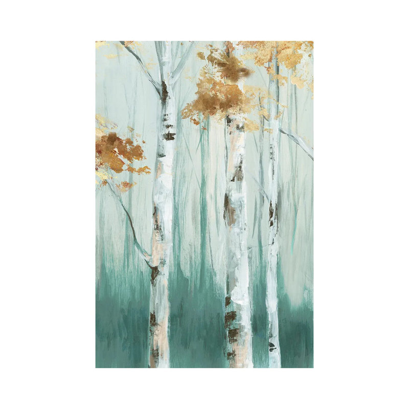 Birch Ale II by Eva Watts - Wrapped Canvas Painting, 66.04 cm H x 45.72 cm W x 1.91 cm D