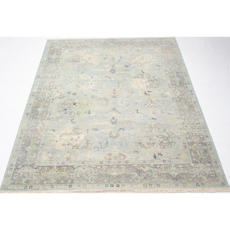 Transitional, Vintage One-of-a-Kind Rectangle 8'11" X 11'11" Hand Knotted Area Rug