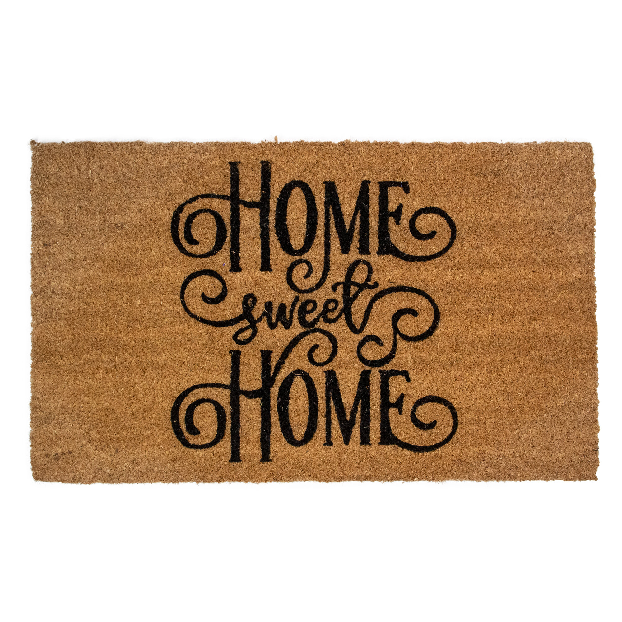 Northlight Natural Coir Rectangular Home Sweet Home Doormat 18