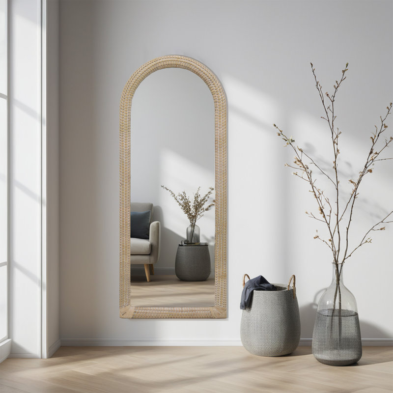 Miroir mural Arch Rattan