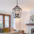 Asheville 3 - Light Dimmable Lantern Geometric Chandelier