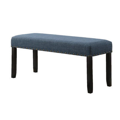 Fabric Dining Bench with Nailhead Trim