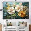 Ensemble de décoration murale beige et jaune Pensies Realistic Garden Splendor-107768303-107768305
