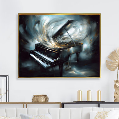 Piano Abstract I - Music Canvas Prints