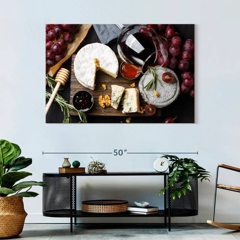 Yarlin Cheese And Wine, 32" H x 48" W