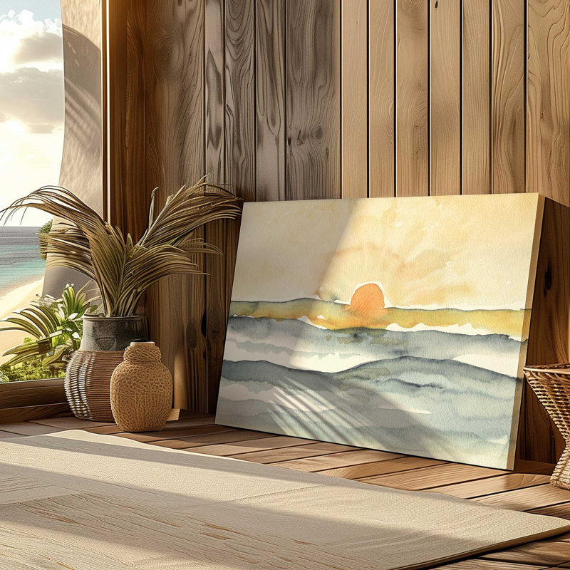 Horizon doux, H 12 po x l 18 po, Toile tendue, Ne s’applique pas