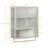 Modern Two-Door Wall Cabinet With An Open Shelf And Towel Rack