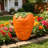 Oversized Carrot Shaped Resin Stool Side Table