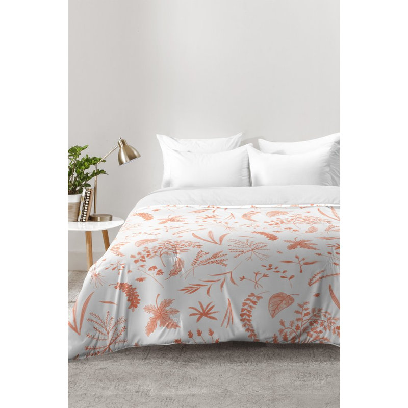 Ensemble d'édredon prairie sauvage, Rosé, Édredon pour très grand lit + 2 très grandes ta