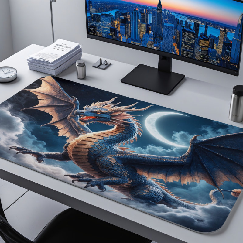 Polyester Desk Pad, 14.4x12.1