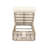 Ocevia Modern Outdoor Woven Rope Adjustable Chaise Lounge With Cushion